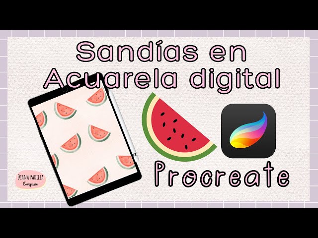 Como dibujar y pintar un vaso de agua de sandía con acuarelas paso a paso –  art4kids