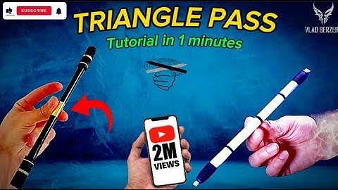 Learn  Triangle Pass Pen Spin in 1 Minutes | Cool Essential Pen Spinning Trick For Beginners |