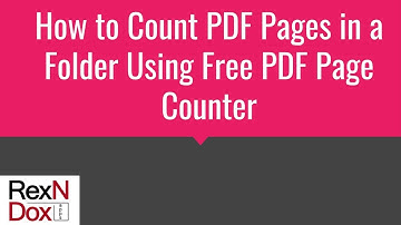 How to count PDF pages in a folder using free pdf page counter