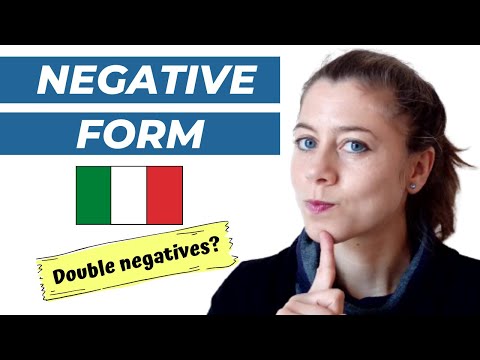 इटालियन में नेगेटिव फॉर्म (डबल नेगेटिव? प्रश्नों में नकारात्मक?) + अभ्यास