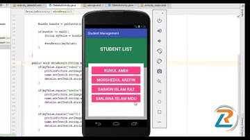Android Bangla Tutorial 50  Andorid Student management Project part 4