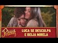 Luca se desculpa e beija Mirela | As Aventuras de Poliana
