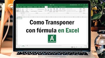 Cambiar de filas a columnas con fórmula en Excel - Transponer con Fórmula