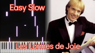Les Larmes De Joie  Richard Clayderman    Easy Slow Piano Tutorial