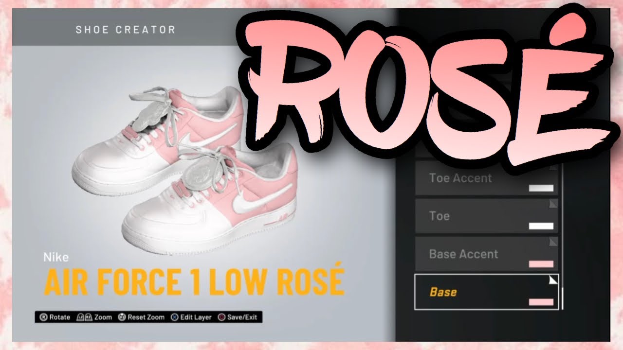 NBA 2K20 Shoe Creator - Nike Air Force 1 Low Custom \