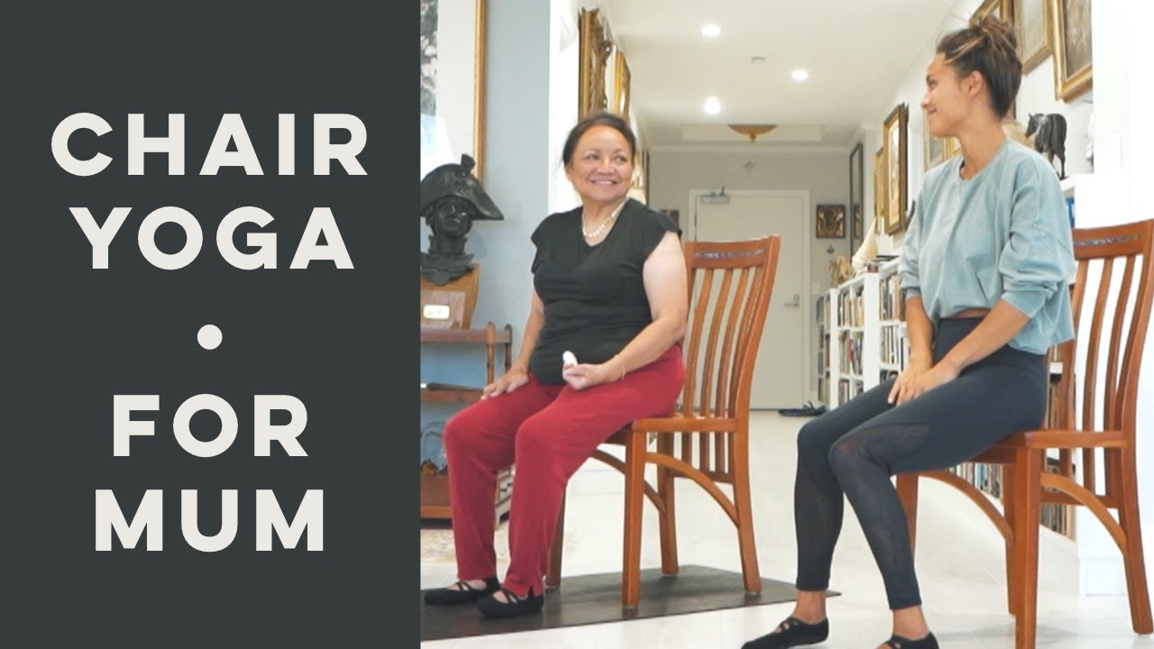 CHAIR YOGA FLOW OVER 60 Yoga at home for beginners 2020 yoga with