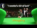 Struggling but determined to win through  ronnie osullivan vs neil robertson  2017 masters qf