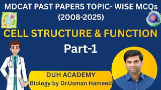 MDCAT 2026 | Cell Structure and Function Past Paper MCQs | The Cell Past Paper MCQs | Part 1