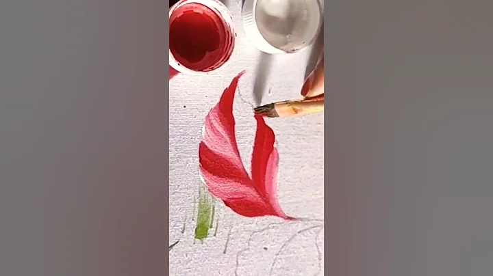 Tutorial leaf fabric painting