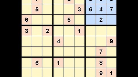 How to Solve Los Angeles Times Sudoku Expert October 27, 2022