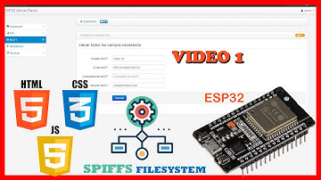 Video - 1 Introducción al proyecto Servidor WEB ESP32 con sitio web html Admin Panel.