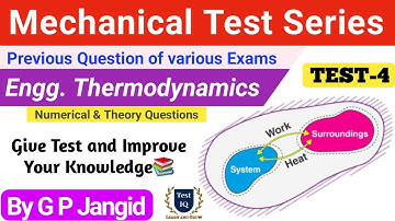 Mechanical Previous Question Test | Thermodynamics | Test 4 | RRB JE, ISRO, GATE, SSC JE, STATE JE