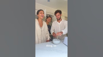 Teaching the girls how to cook