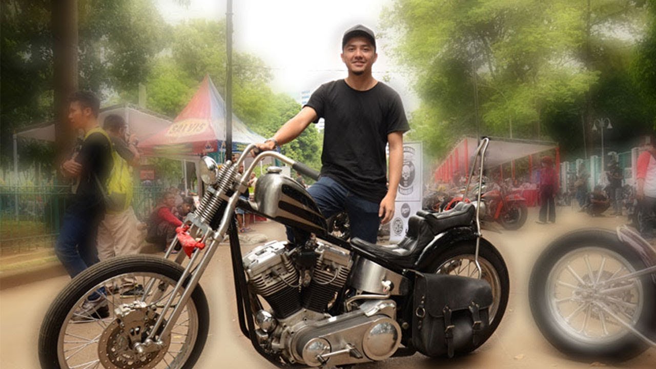Omesh Rela Modifikasi Harley Davidson Demi Buah Hati Modifikasi