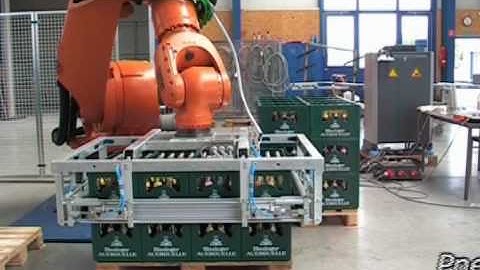 11 Robot Palletiser De-palletiser for beer crates