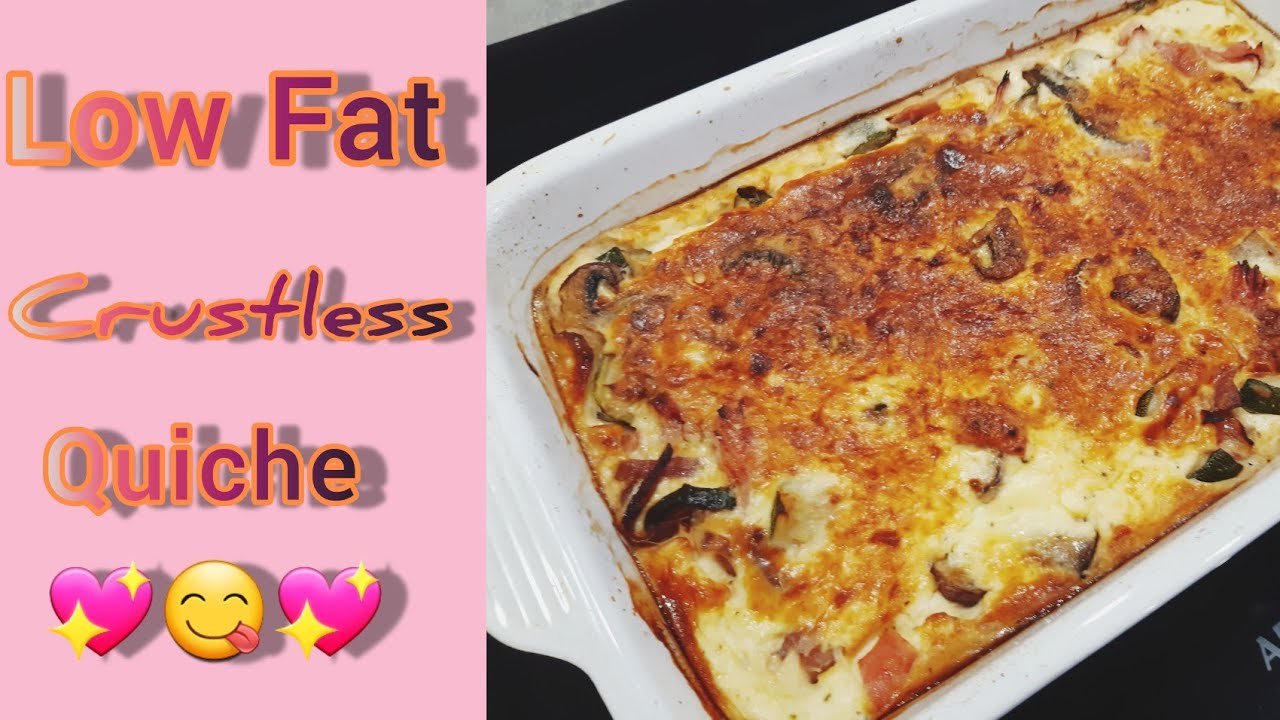 How to make a Low Fat Crustless Quiche ~