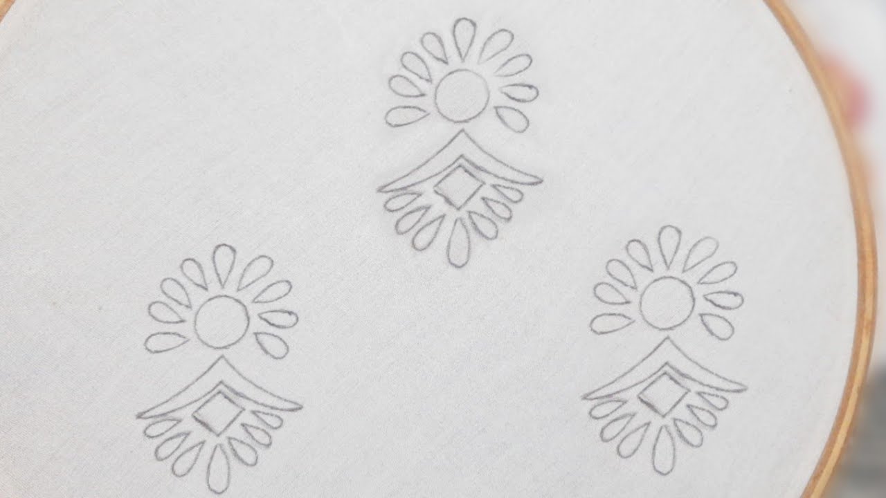 New All Over Motif Design for Dress/Kurti (Hand Embroidery Work) - YouTube