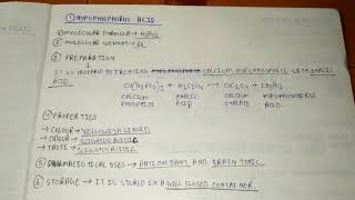 Hypophosphorus Acid || Pharmaceutical Chemistry.