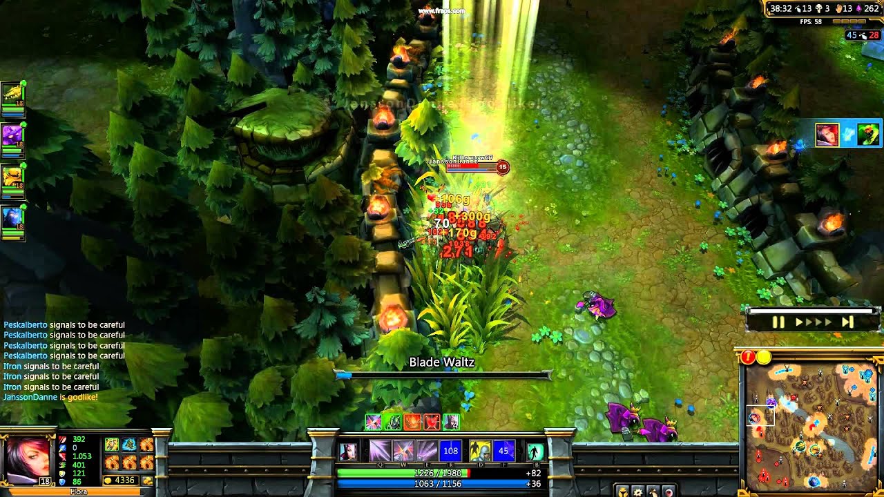 Fiora + Tiamat + Blade Waltz = Quadra-Kill