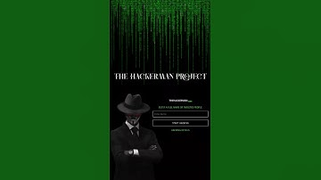 The HackerMan Project Only For Education Purpose. #hacking #html #css #javascript
