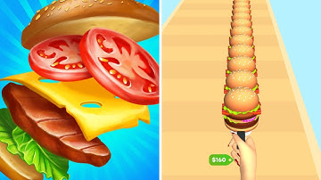 Burger Craft 🍔🍗🍔 Gameplay Android, iOS - How Burgers Are Made