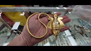 TRIFARI 1973 Egyptian Revival Necklace FOR $3.50! On ETSY it is $395! Thrift Giant! Thrift with me!