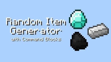 Random Item Generator with Command Blocks - MCPE/Win10/XBox/Switch