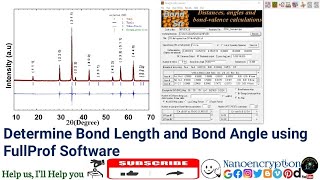 How to estimate Bond Structure via Rietveld Refinement using FullProf Software