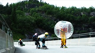 Longboarding In A Giant Zorb Ekstremsportveko 2019