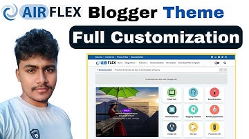 Air Flex Blogger Theme Full Customization | Best Blogger Template For Premium Look