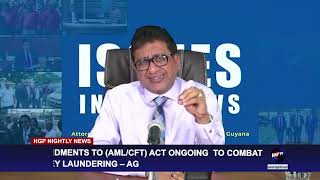 AMENDMENTS TO AML/ CFT ACT ONGOING TO COMBAT MONEY LAUNDERING  - AG