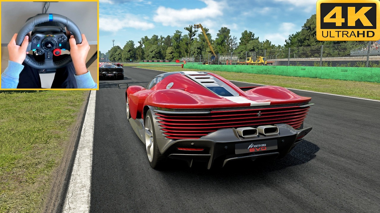 Assetto Corsa EVO PC 4K Logitech G29 Steering Wheel Gameplay
