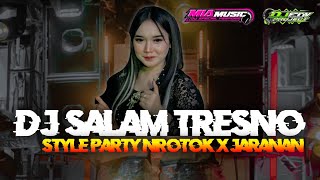 DJ SALAM TRESNO STYLE TRAP  PARTY NROTOK MBEROT X JARANAN DJ CEK SOUND