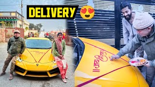 Apney New Supercar Lamborghini Hurcana Ki Delivery Ghar Mai Lehi Li 😍 Emotional