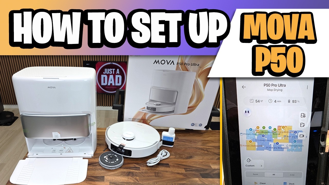 Mova R 16 Setup Mova P50 Pro Ultra Robot Vacuum & Mop How To Setup / Unboxing - Step by ...