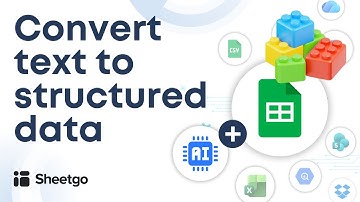 Automatically convert text to structured data in Google Sheets with Sheetgo