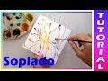 Como Pintar en Acuarela 🎨 Técnica Fácil de Soplado