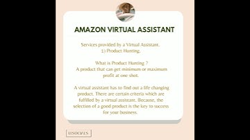 Amazon Virtual Assistant Course Free |  #amazonvirtualassistant #amazon | Part 1