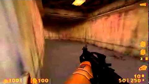 Lambda bunker in Half Life Bunny hop speedrun