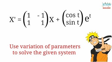 8.3.13 Use variation of parameters to solve the given system | DE