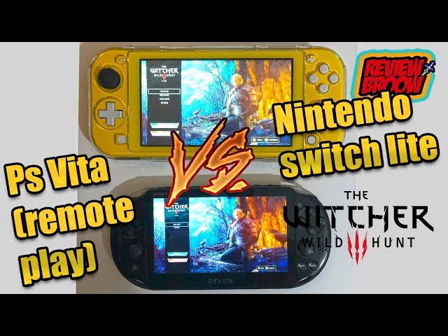 THE WITCHER 3 SWITCH LITE VS PS VITA (REMOTE PLAY)-KIYASLAMA - YouTube