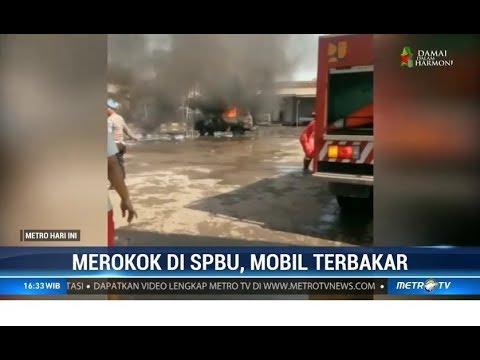 Perkara Merokok Di SPBU, Mobil Terbakar Akibat Tersundut Api Rokok