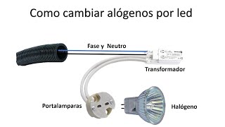 Cambiar halógenos por Led.