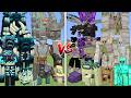 ALL MUTANT WARDENS & PILLAHERS VS ALL MUTANT ENDERMANS & IRON GOLEMS MOB BATTLE IN MINECRAFT