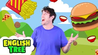 It's Raining Meatballs | Food Song | English Tree