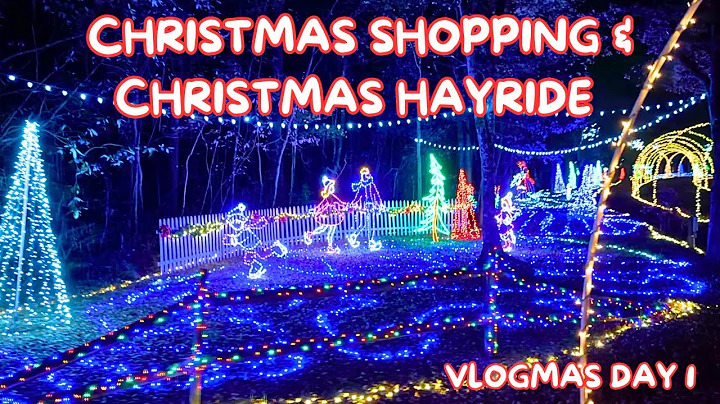 CHRISTMAS SHOPPING & CHRISTMAS HAYRIDE | Vlogmas Day 1 | Family 5 Vlogs