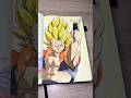Drawing Gogeta SSJ Part 2/2! 🟡🟠⚫️ #fypシ #gogeta #drawingvideo #dbzart #dragonball #ohuhumarkers