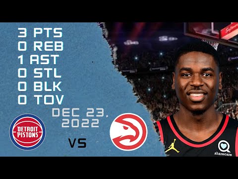 Aaron Holiday Player Highlights 23 12 2022 HAWKS Vs PISTONS NBA REGULAR SEASON