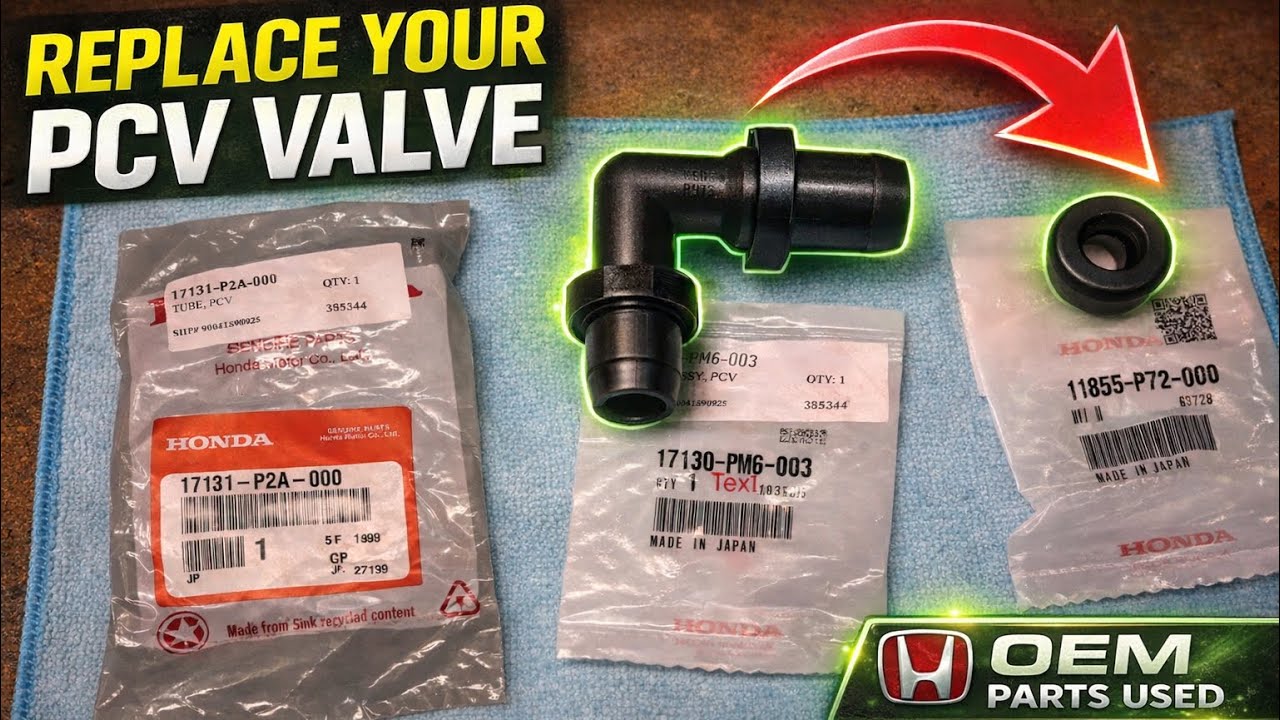 Замена клапана PCV на Honda Civic D16Y7 1996-2000 гг. (никто больше этого не показывает!)