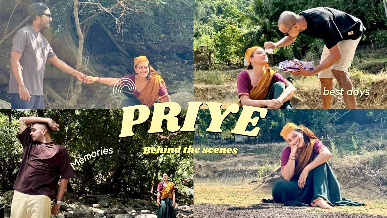 ප්‍රියේ සිංදුව කරපු හැටි🦚❤️ | දවස් දෙකේ shoot එක | අපි මීමුරේ නටපු නැටුම් | අමතක නොවන දවස් | BTS🎬